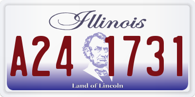 IL license plate A241731