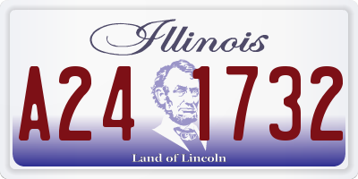 IL license plate A241732