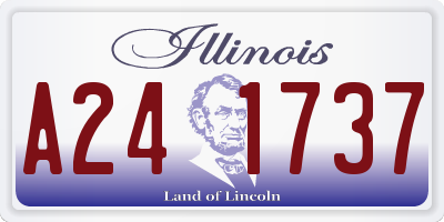 IL license plate A241737