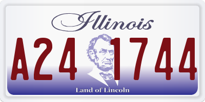 IL license plate A241744