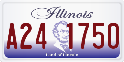 IL license plate A241750