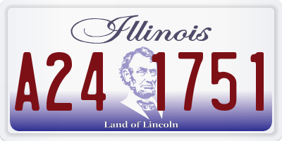 IL license plate A241751
