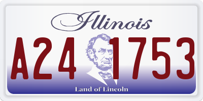 IL license plate A241753