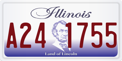 IL license plate A241755