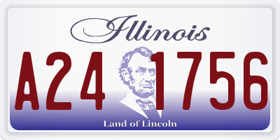 IL license plate A241756