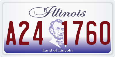 IL license plate A241760