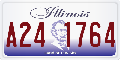IL license plate A241764