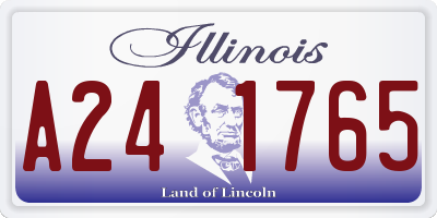 IL license plate A241765