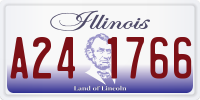 IL license plate A241766