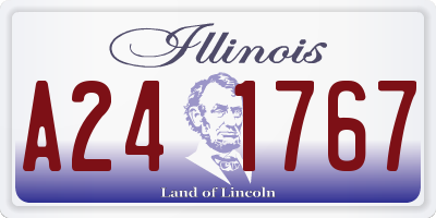 IL license plate A241767