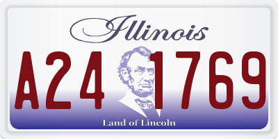 IL license plate A241769