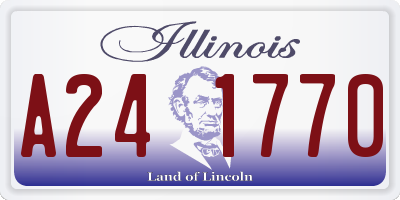 IL license plate A241770
