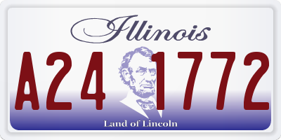 IL license plate A241772