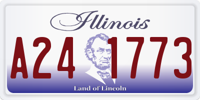 IL license plate A241773