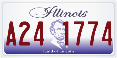 IL license plate A241774
