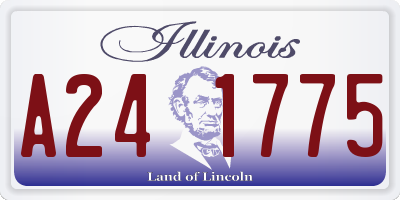 IL license plate A241775
