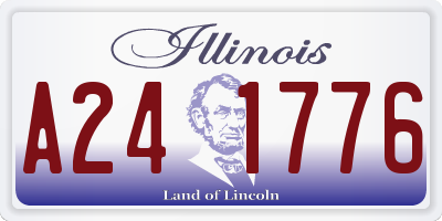 IL license plate A241776