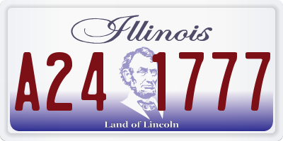 IL license plate A241777