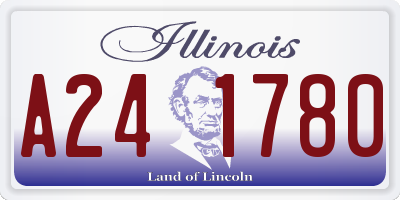 IL license plate A241780