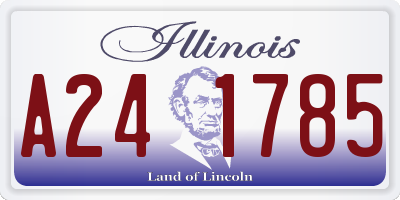 IL license plate A241785