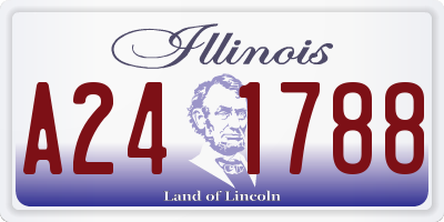 IL license plate A241788