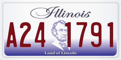 IL license plate A241791