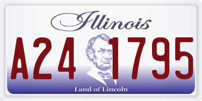 IL license plate A241795