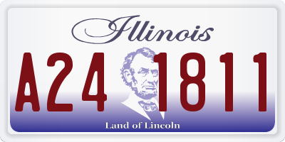 IL license plate A241811