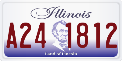 IL license plate A241812