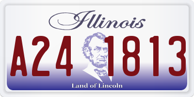 IL license plate A241813