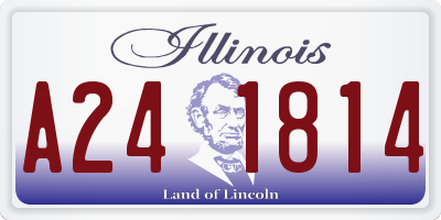 IL license plate A241814