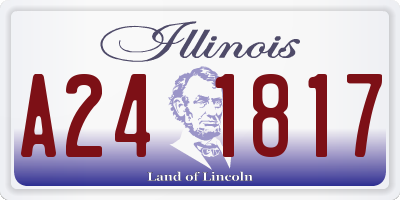 IL license plate A241817