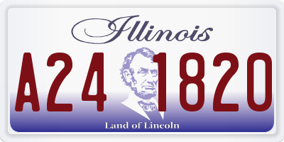 IL license plate A241820
