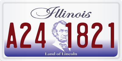 IL license plate A241821