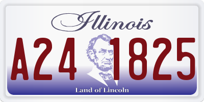 IL license plate A241825