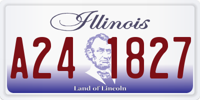 IL license plate A241827
