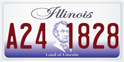 IL license plate A241828