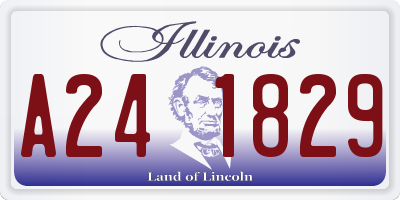 IL license plate A241829