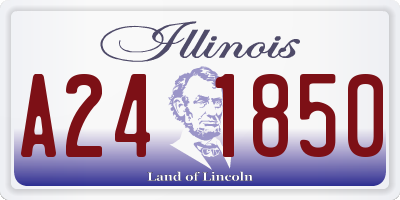 IL license plate A241850