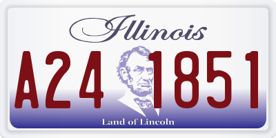 IL license plate A241851