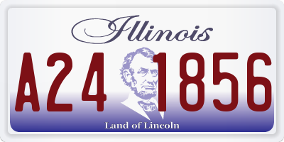 IL license plate A241856