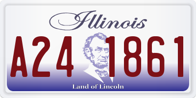 IL license plate A241861