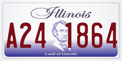 IL license plate A241864