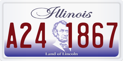 IL license plate A241867