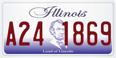 IL license plate A241869