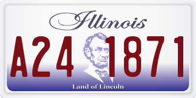 IL license plate A241871