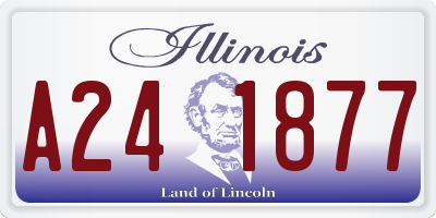 IL license plate A241877