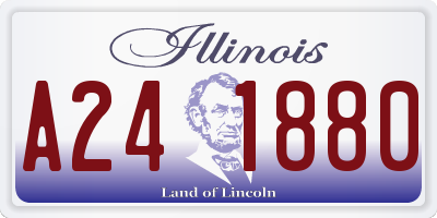 IL license plate A241880