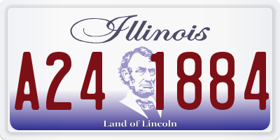 IL license plate A241884