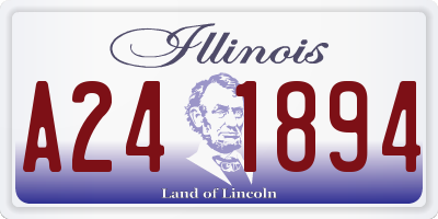 IL license plate A241894